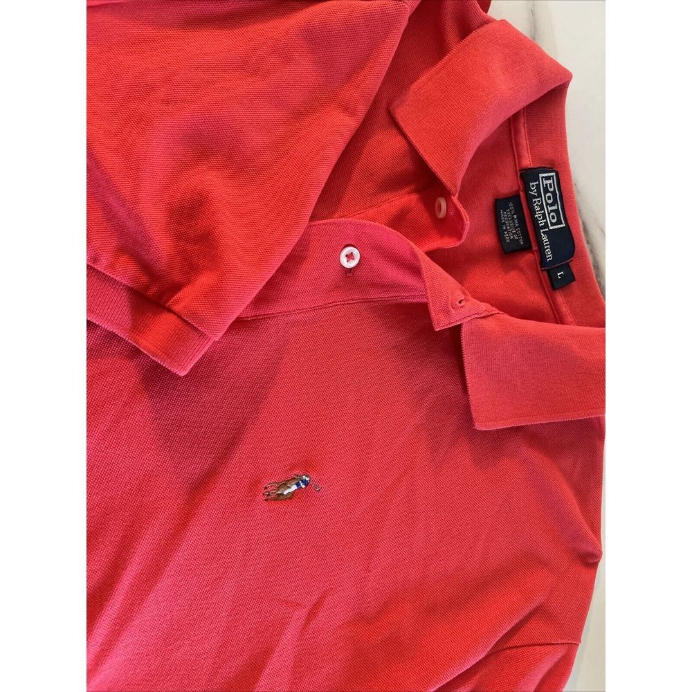 Ralph‎ Lauren Polo Shirt Size L (Pink/ Brown Horse)